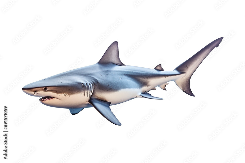Naklejka premium Shark isolated on white background