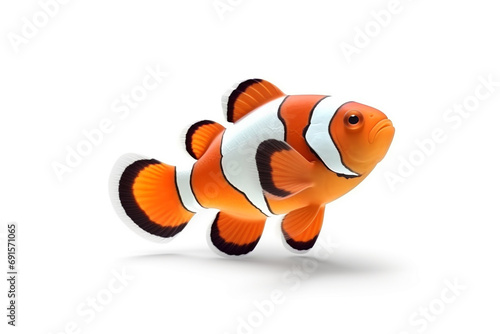 Clown fish isolated on white background
