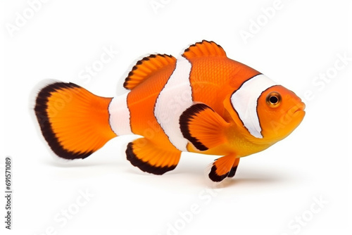 Obraz na płótnie Clown fish isolated on white background