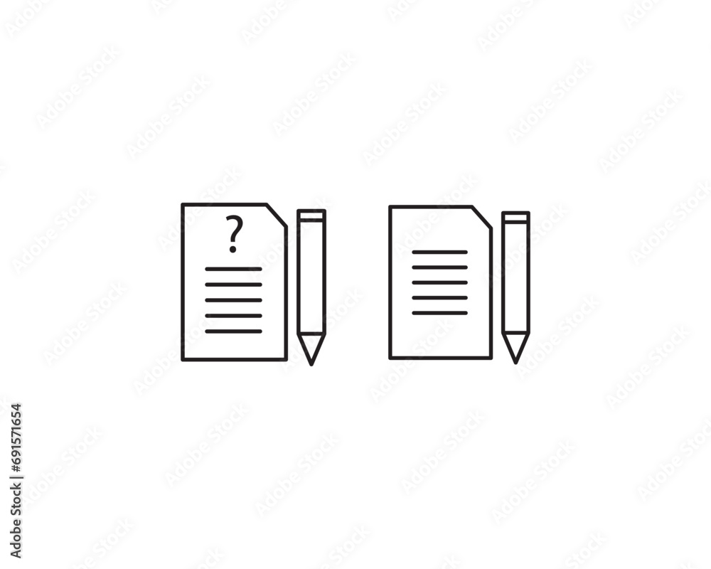 Document write icon vector symbol design illustration Document write icon vector symbol design illustration