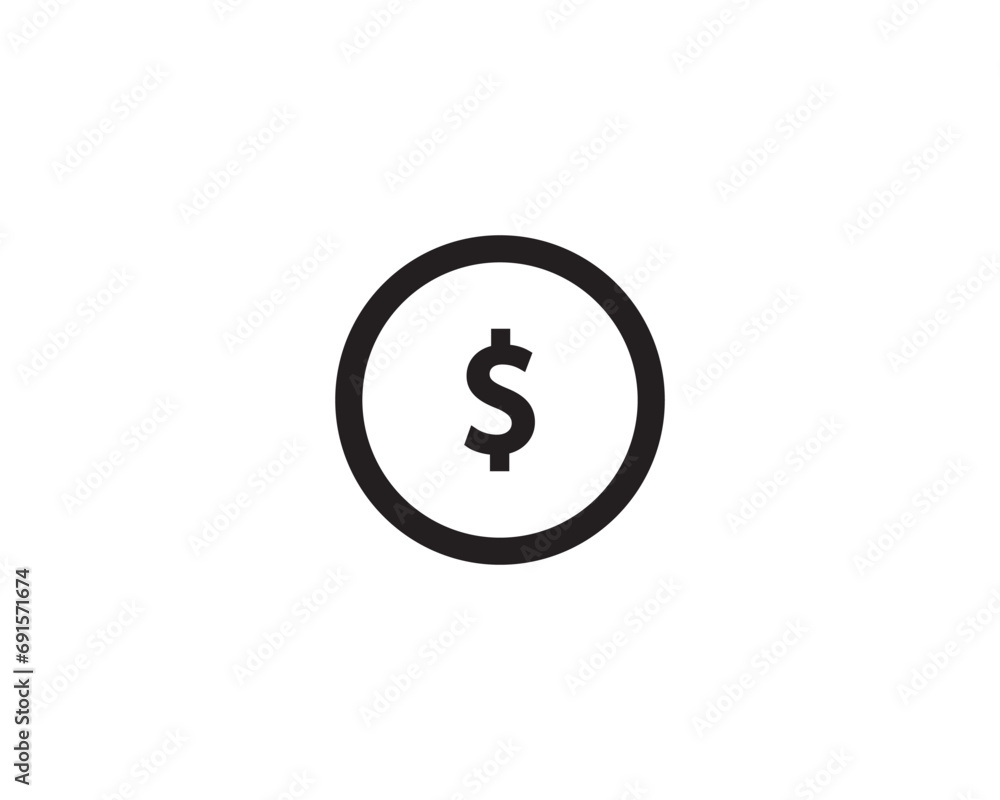 Dollar money icon vector symbol design illustration Dollar money icon vector symbol design illustration