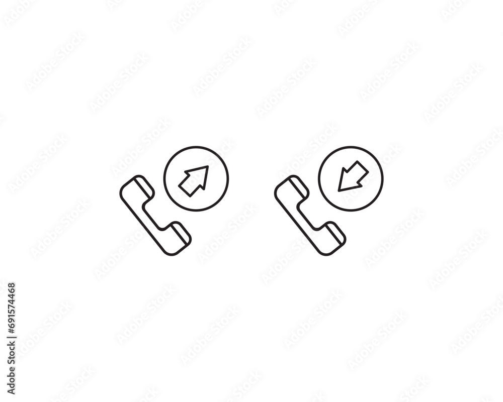 Phone call icon vector symbol design illustration. Phone call icon vector symbol design illustration.