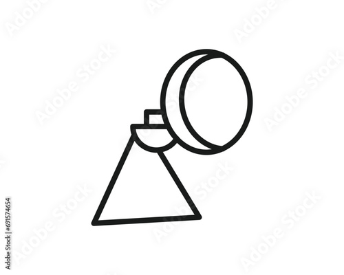 Radio antena icon vector symbol design illustration