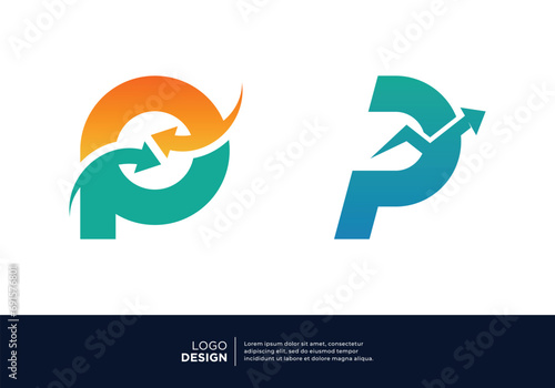 Free Download Letter P marketing, finance, investment and business logo design. - GFXLoad