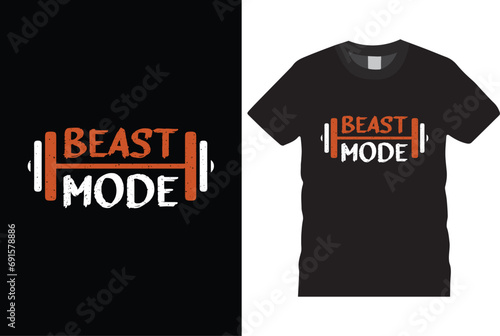 Beast mode t shirt design