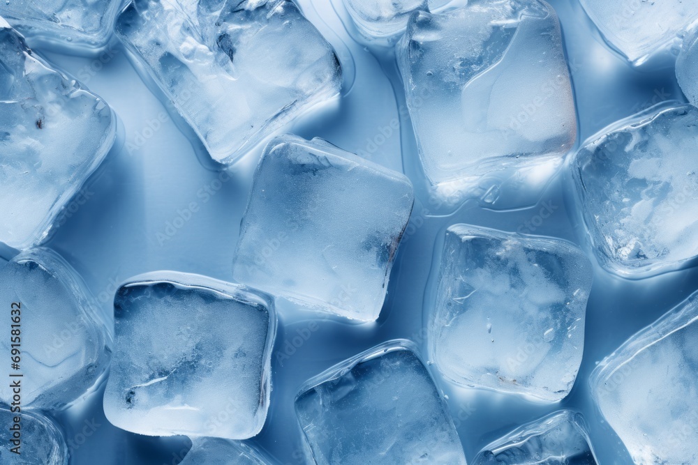 Iced cubes texture, floating, stock background Iced cubes texture, floating, stock background