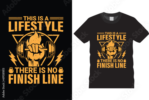 this is a lifestyle there is no finish line t shirt design