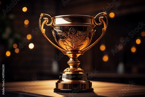 champion Award trophy cup winner concept