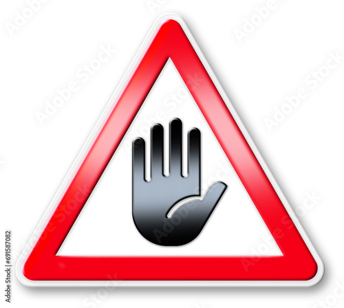 SCHILD STOP HAND - 3D