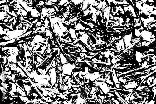 The texture of wood chips