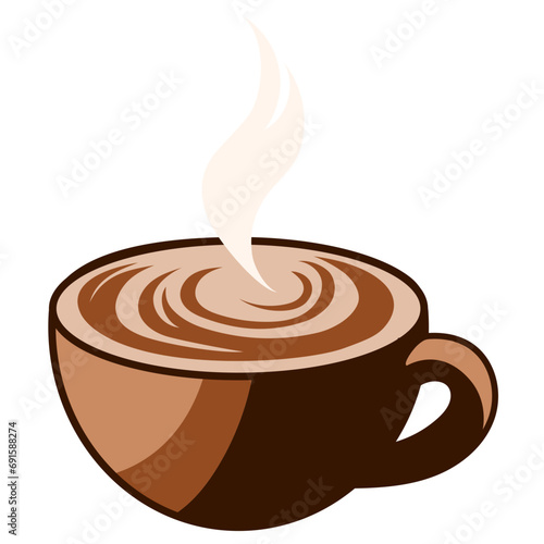 hot coffee in mug