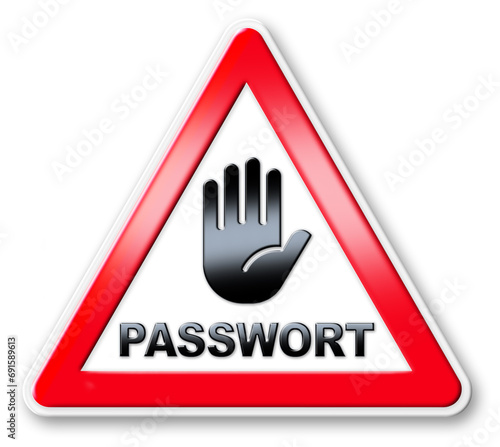 SCHILD  PASSWORT HAND - 3D