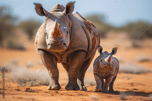 Rhino in the Ground