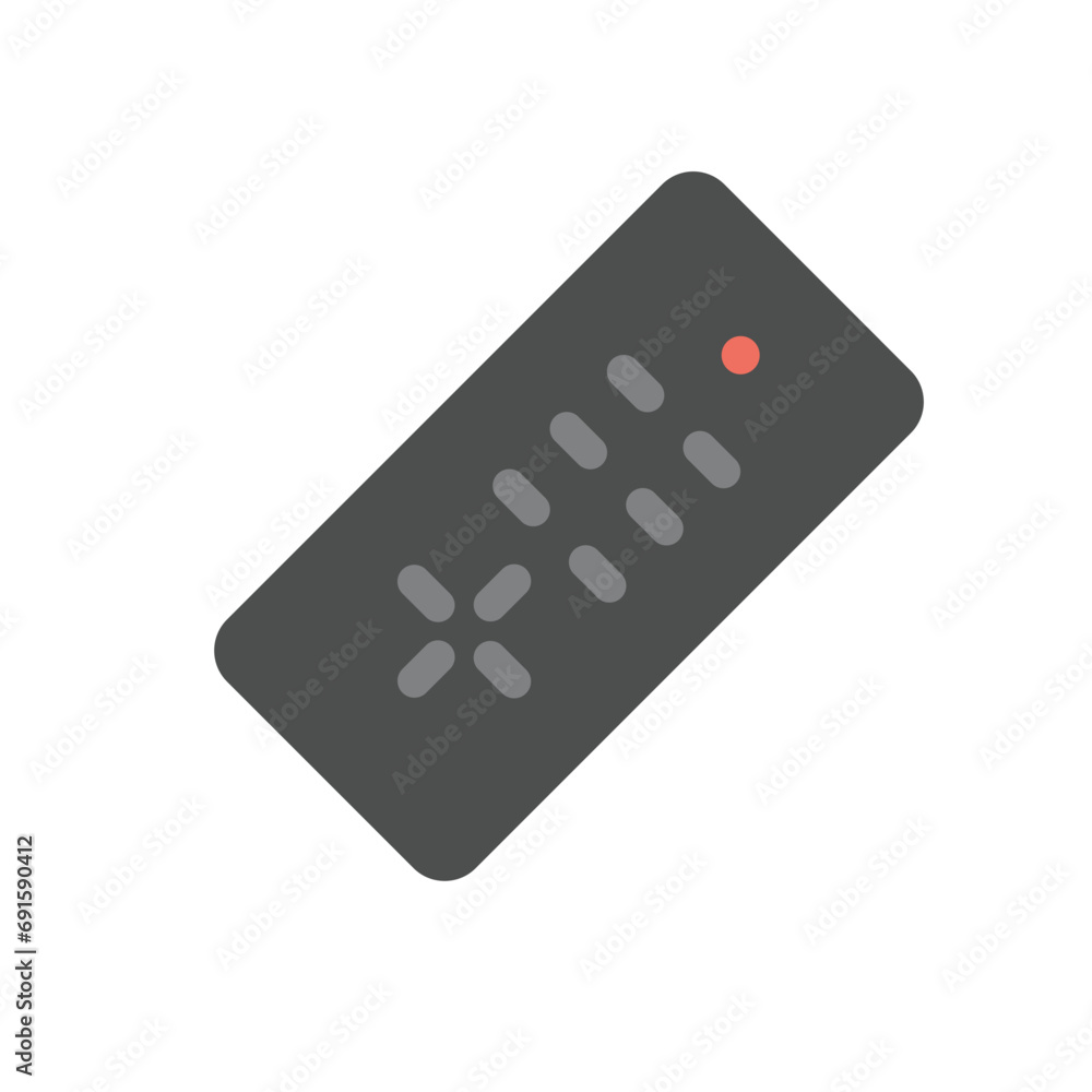 TV Remote icon in flat style. Vector illustration TV Remote icon in flat style. Vector illustration