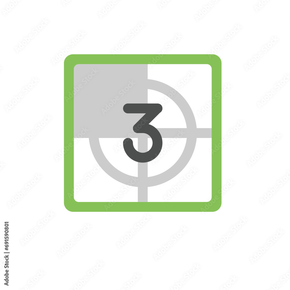count down Camera instrument. Vector Illustration count down Camera instrument. Vector Illustration