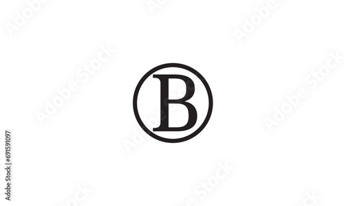 B, BB , Abstract Letters Logo Monogram 