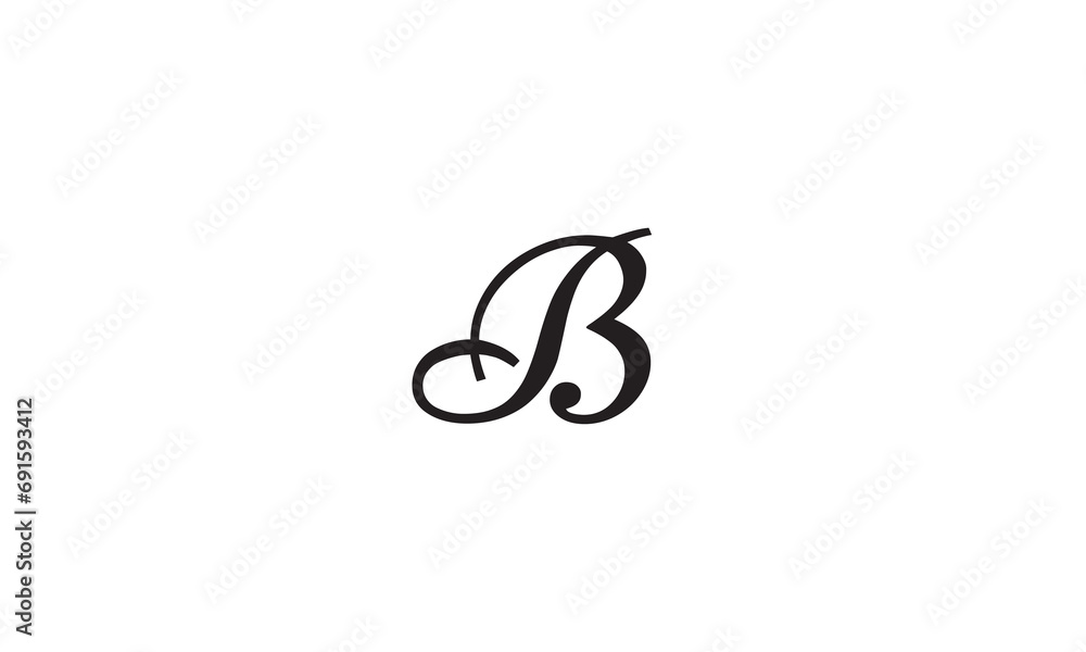 B, BB , Abstract Letters Logo Monogram B, BB , Abstract Letters Logo Monogram