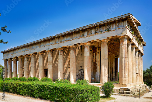Athens Greece. The Temple of Hephaestus at the Ancient Agora