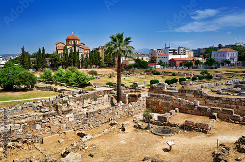 Athens Greece. Keramikos Archaeological Site photo