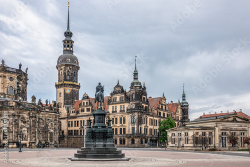 Dresden Castle with Green Vault in the historic center of Dresden, Saxony, Germany.