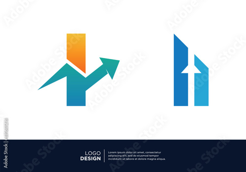 Set of letter I business logo design inspiration.