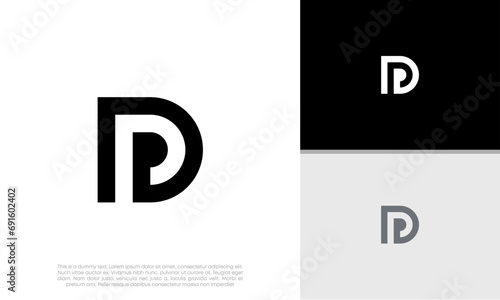 Initials D logo design. Initial Letter Logo.