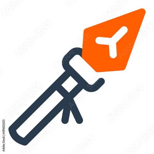 Lethal Spear Weapon with Superhero Vibes Icon