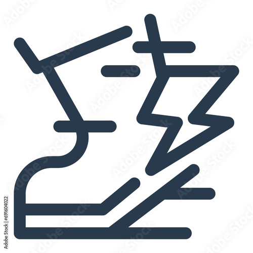 Fast Movement Superhero Icon