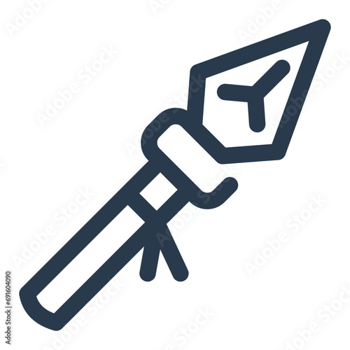 Lethal Spear Weapon with Superhero Vibes Icon