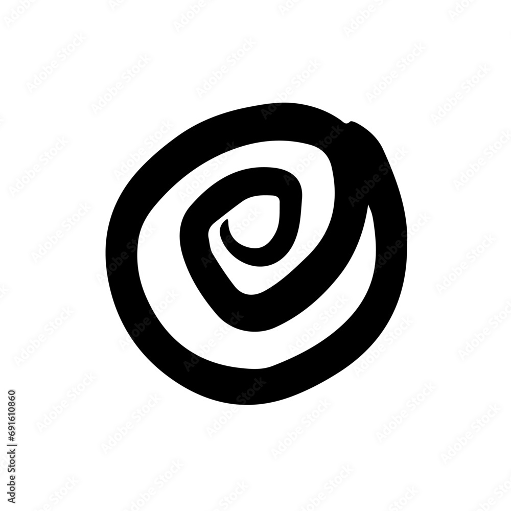 Hand drawn quirky swirl doodle. Flying star element clipart. Creative naive childish sketch drawing scribble art Hand drawn quirky swirl doodle. Flying star element clipart. Creative naive childish sketch drawing scribble art
