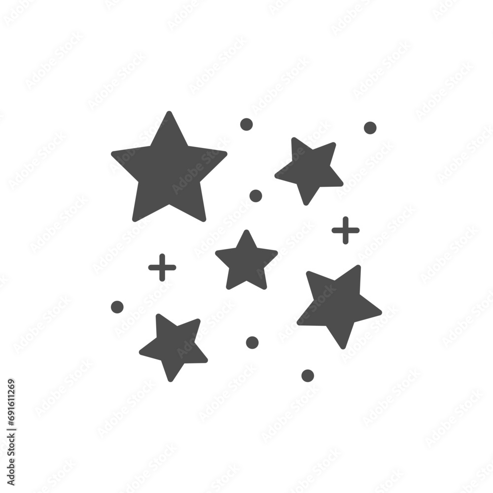 Star shine or twinkle glyph icon Star shine or twinkle glyph icon