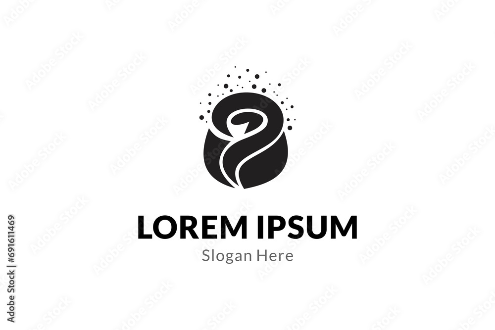 Rose flower vector illustration logo with simple flat concept Rose flower vector illustration logo with simple flat concept