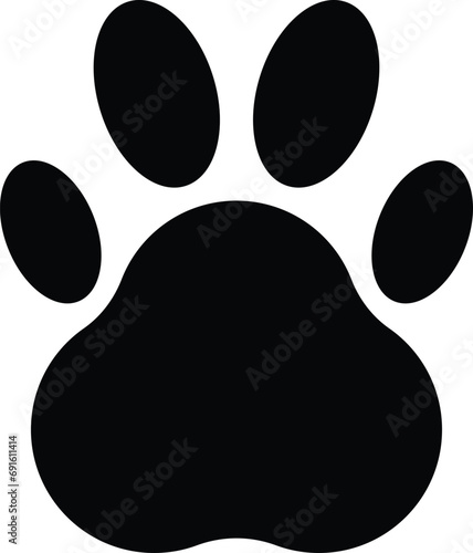 Pet Paw, Animal Footprint Icon