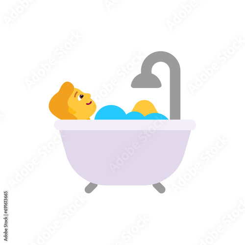 Person Taking Bath