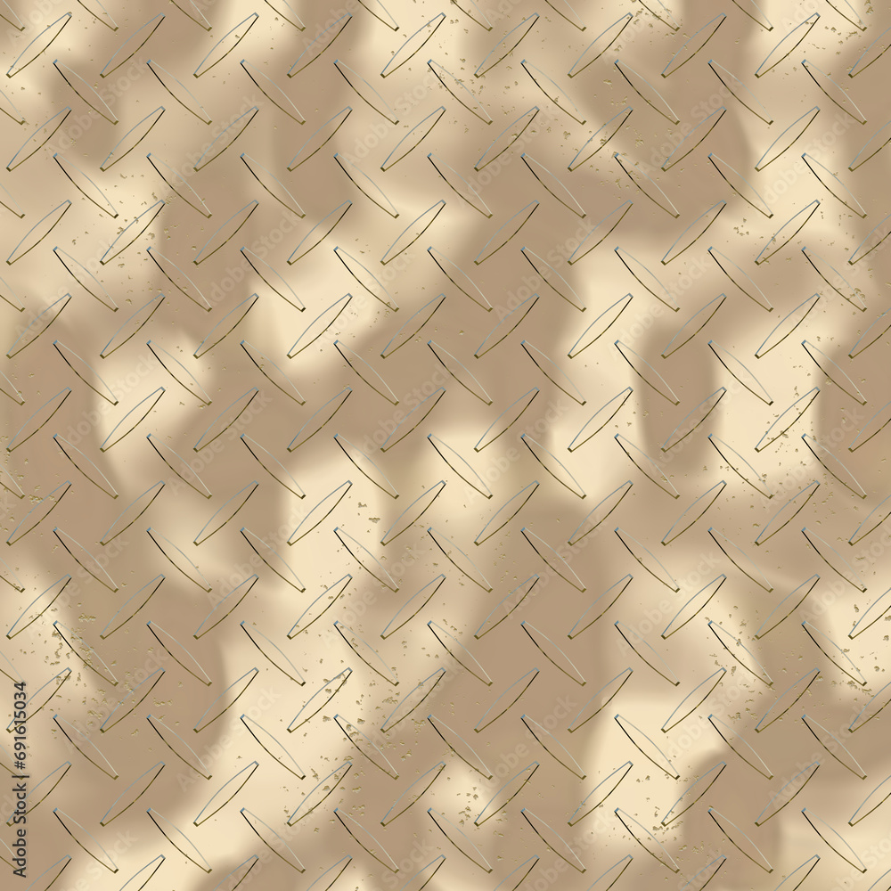 Fototapeta premium Diamond Plate - Metallic