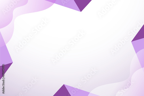 Purple shape modern background with white space for text and message. template design