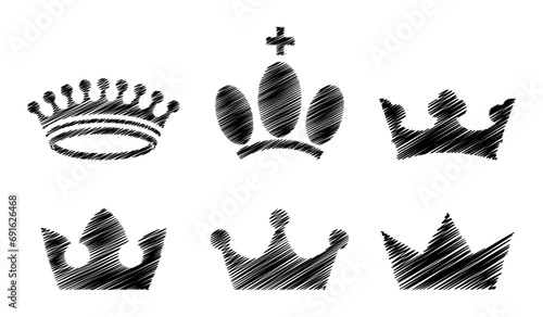 crown icon scratches style