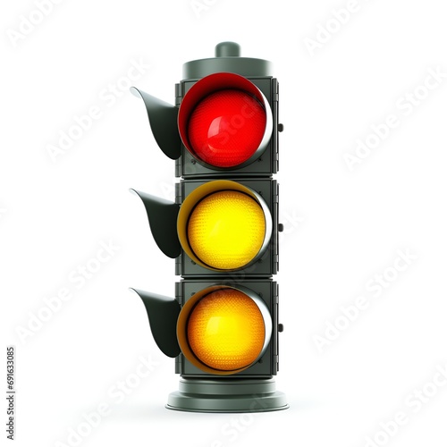 Traffic Light Clipart on White Background