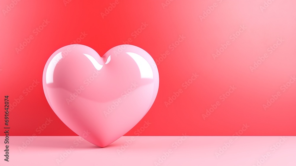 Pink hearts on a pink background. Background for layout. Valentine's Day