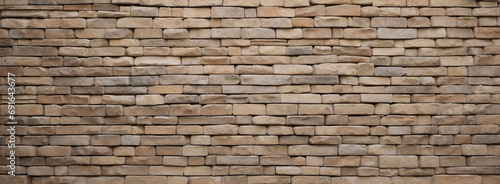  horizontal modern brick wall for pattern and background.