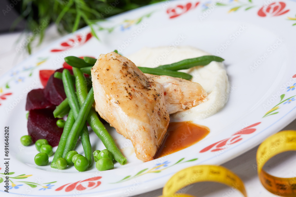 chicken with vegetables and sauce chicken with vegetables and sauce