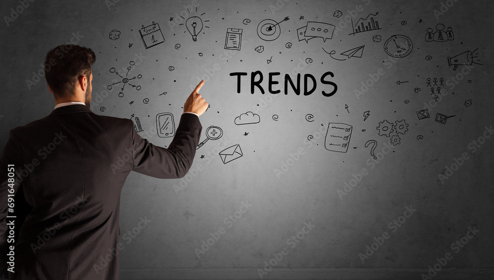 businessman drawing a creative idea sketch businessman drawing a creative idea sketch
