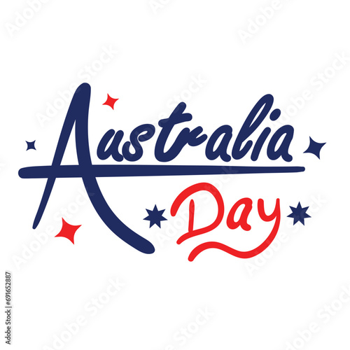australia day lettering