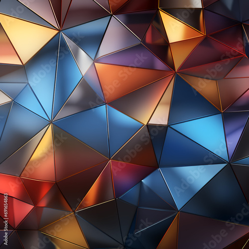 multicoloured mosaic,, abstract background with triangles, 3d