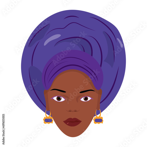 gele purple turban yoruba culture