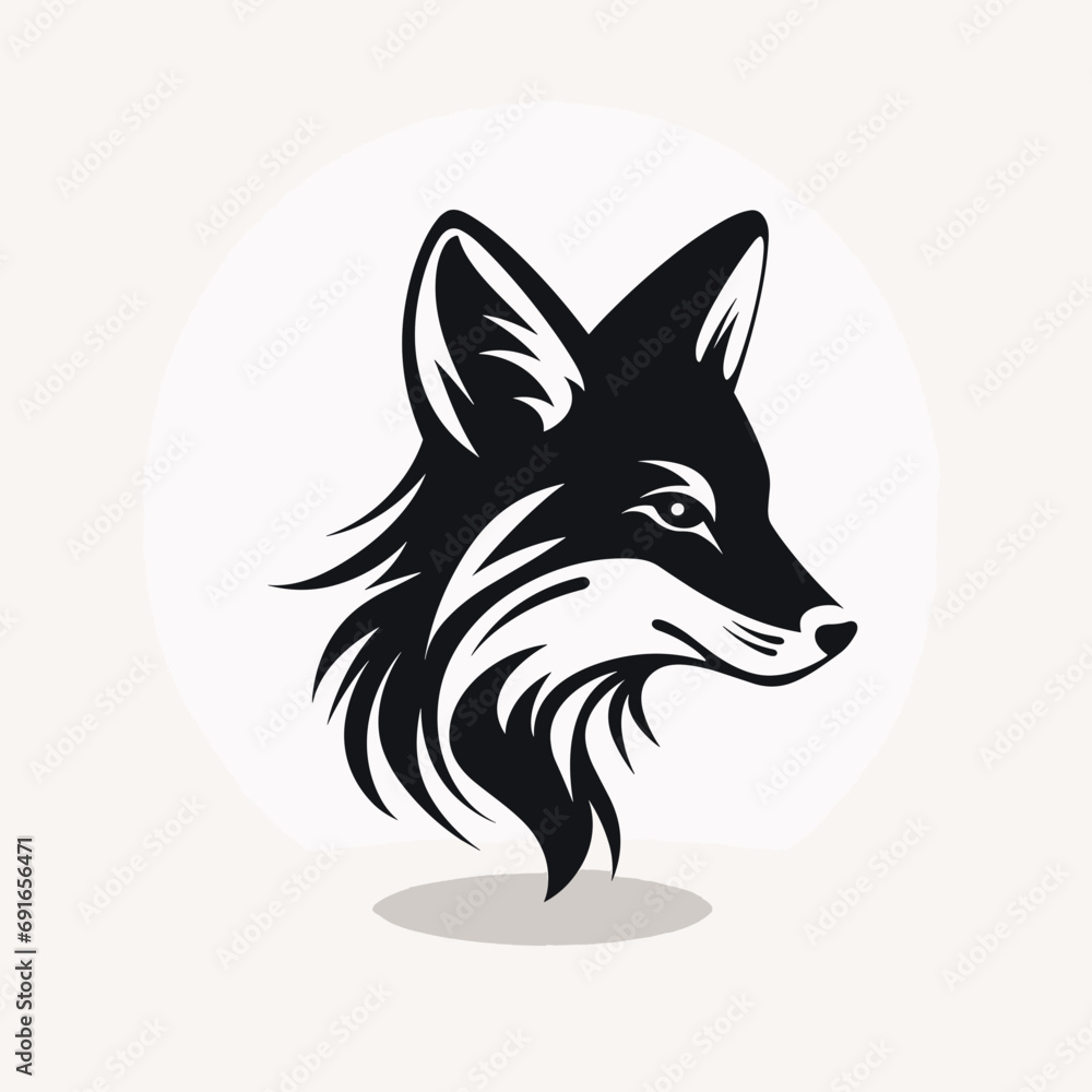 Obraz premium red fox head