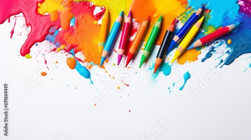 colour pencils.