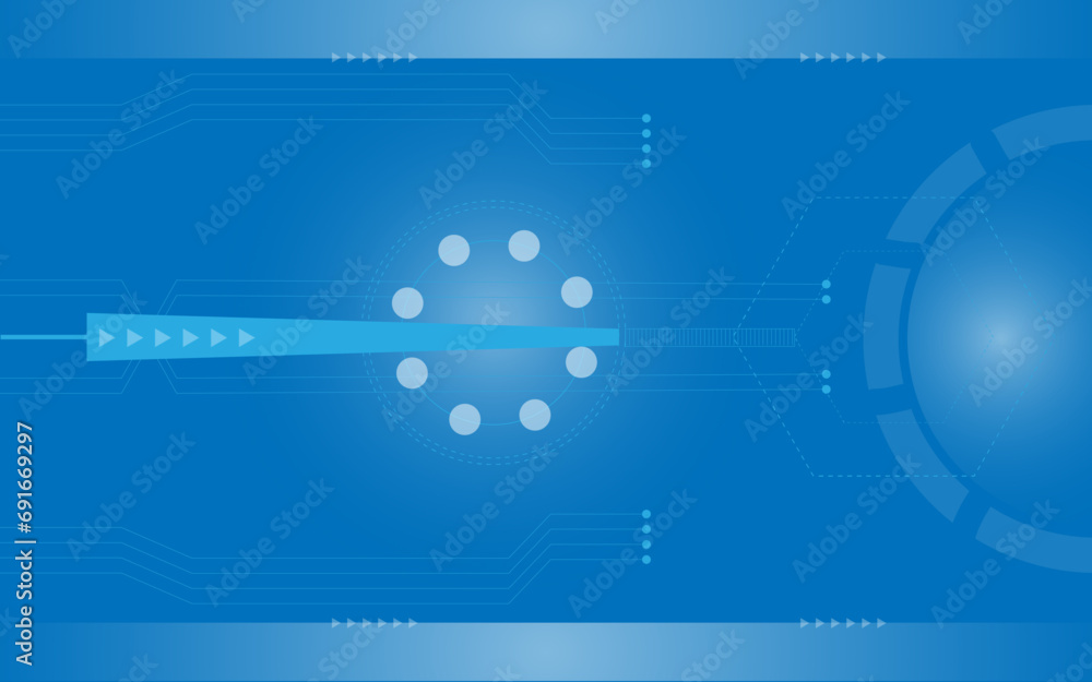 Technology abstract blue background image