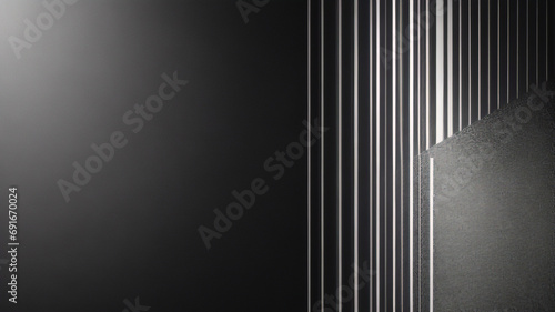 Abstraktes Schwarz und Silber sind hellgrau mit Weiß. Der Farbverlauf ist die Oberfläche mit Vorlagen. Metallstruktur, weiche Linien, technischer diagonaler Hintergrund, schwarz, dunkel, elegant, saub photo