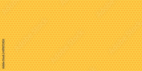 Abstract background hexagon pattern in yellow color
